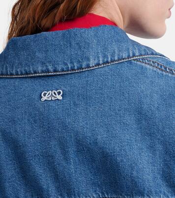 Gathered denim jacket | Loewe