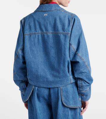 Gathered denim jacket | Loewe