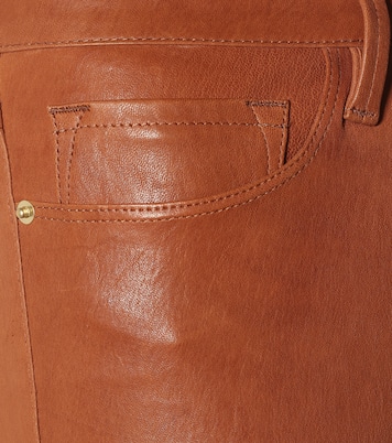 Pantaloni Le Crop Mini Boot in pelle | Frame