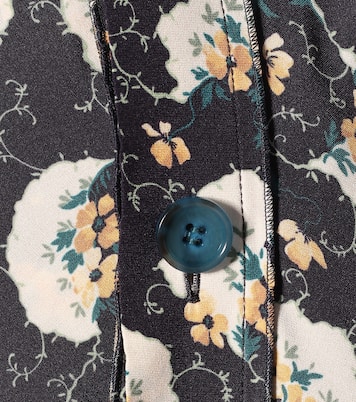 Falda midi de seda elastizada | Chloé