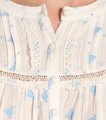 Bluse Dionne aus Baumwolle | LoveShackFancy