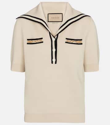 Embellished wool top | Gucci