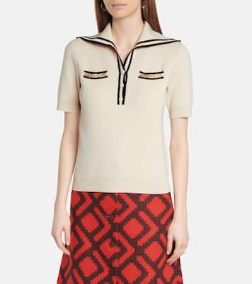 Embellished wool top | Gucci