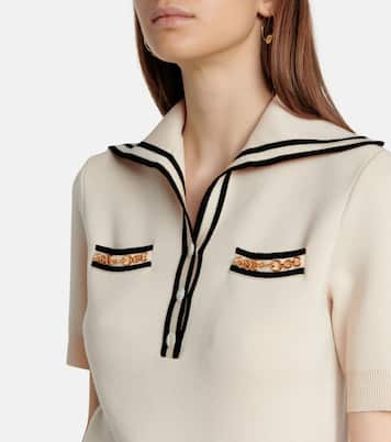 Embellished wool top | Gucci