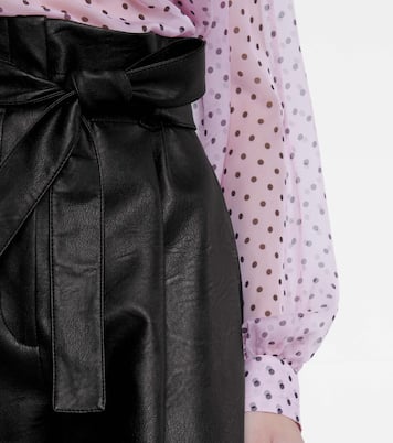 Pantalon paper bag en cuir synthétique | Philosophy di Lorenzo Serafini