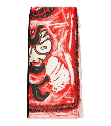 Falda wrap midi estampada | Marni