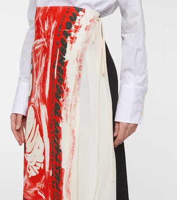 Falda wrap midi estampada | Marni