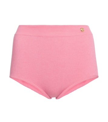 High-Rise Shorts aus Strick | Balmain