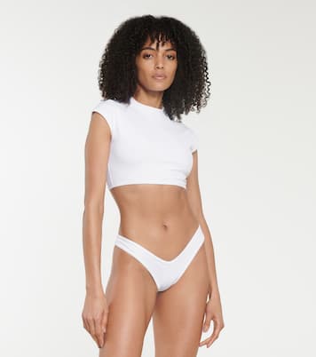 Top cropped in jersey stretch | The Attico