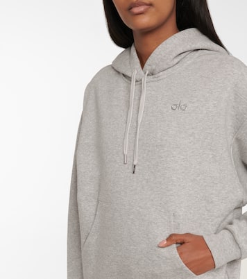 Logo cotton-blend jersey hoodie | Alo Yoga