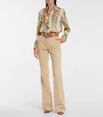 High-rise corduroy pants | Etro