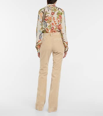 High-rise corduroy pants | Etro