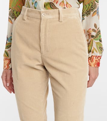 High-rise corduroy pants | Etro