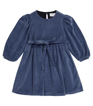 Kleid aus Samt mit Gürtel | Paade Mode