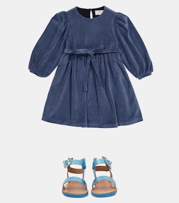Kleid aus Samt mit Gürtel | Paade Mode