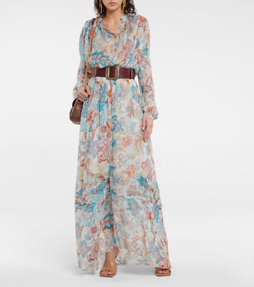 Floral silk maxi skirt | Etro