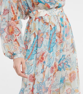 Floral silk maxi skirt | Etro