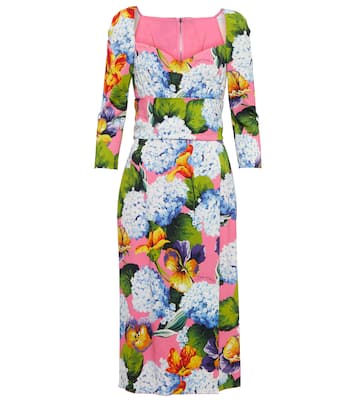 Robe midi à fleurs | Dolce&Gabbana