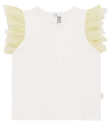 Baby - T-shirt in cotone e tulle | Il Gufo