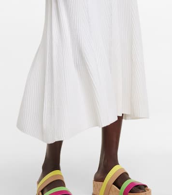 Falda midi Meda de seda y cachemir | Gabriela Hearst