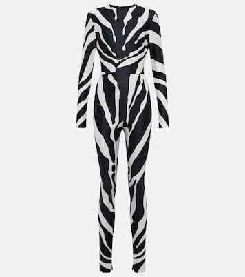 Zebra-print jersey jumpsuit | Dolce&Gabbana