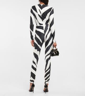 Zebra-print jersey jumpsuit | Dolce&Gabbana