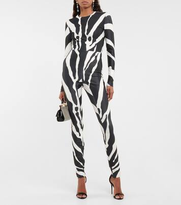 Zebra-print jersey jumpsuit | Dolce&Gabbana