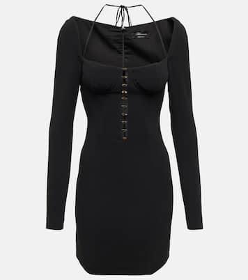 Embellished long-sleeved minidress | Blumarine