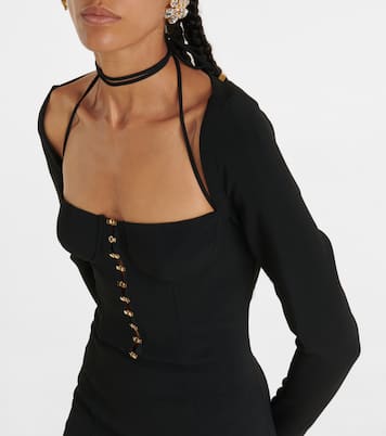 Embellished long-sleeved minidress | Blumarine