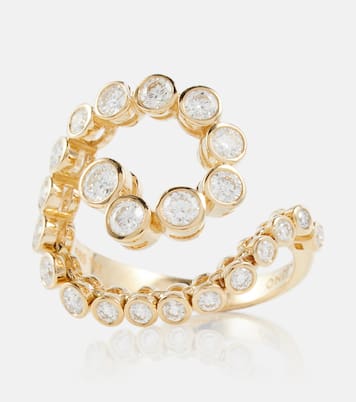 Bague Spiralis en or 14 ct et diamants | Ondyn