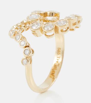 Bague Spiralis en or 14 ct et diamants | Ondyn