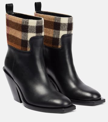 Stivaletti Vintage Check in pelle | Burberry