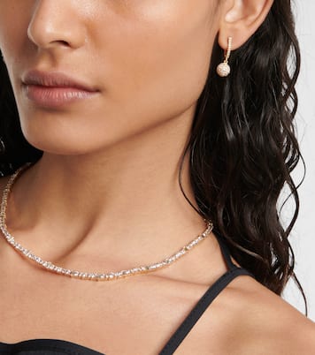Boucles d'oreilles Ball en or 18 ct et diamants | Ileana Makri