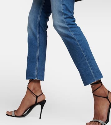 جينز سليم بخصر متوسط الإرتفاع Girlfriend | AG Jeans