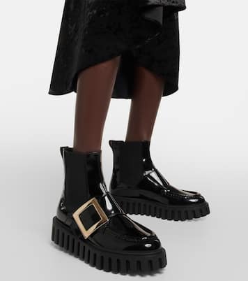 Viv' Go-Thick leather platform Chelsea boots | Roger Vivier