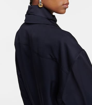 Miniabito in raso con collo alto | Jil Sander
