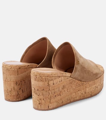 Sandali in suede con zeppa | Gianvito Rossi