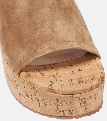 Sandali in suede con zeppa | Gianvito Rossi