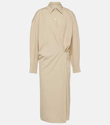 Robe chemise en coton et soie | Lemaire