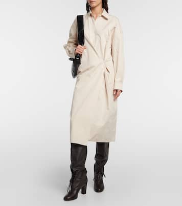 Robe chemise en coton et soie | Lemaire