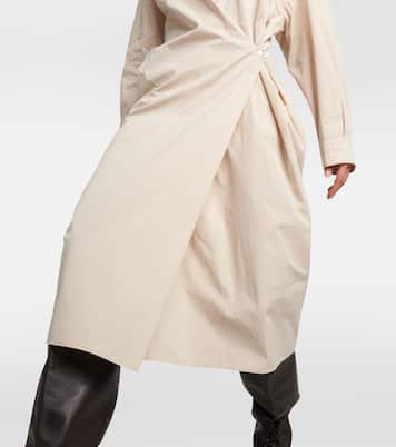 Robe chemise en coton et soie | Lemaire