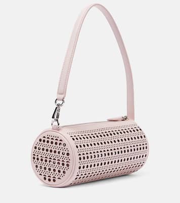 Tube perforated leather shoulder bag | Alaïa