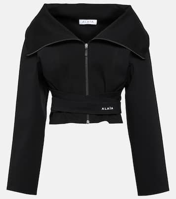 Cropped jersey jacket | Alaïa