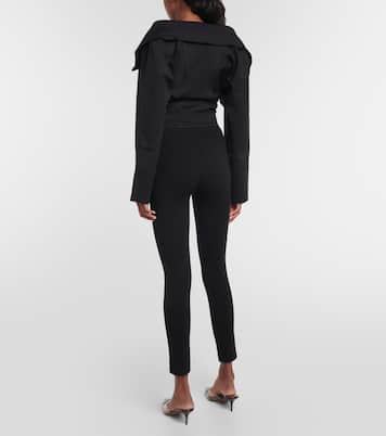 Cropped jersey jacket | Alaïa