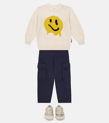 Bello intarsia cotton and wool sweater | Molo