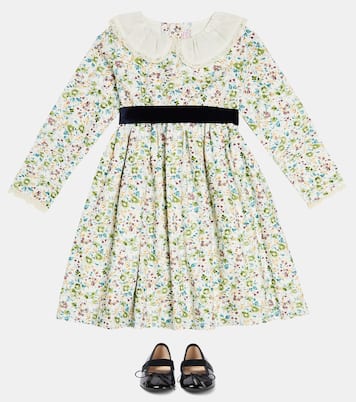 Robe Helena à fleurs en coton | La Coqueta