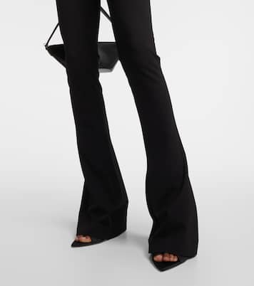 Pantalones flared de jersey con abertura | The Attico
