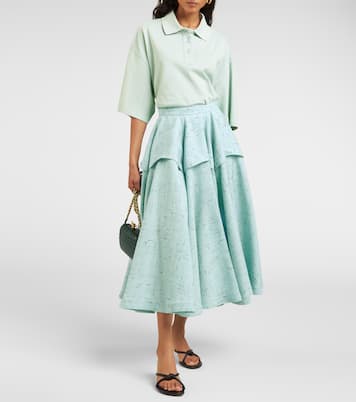 Falda midi con relieve | Bottega Veneta