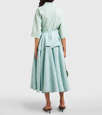 Falda midi con relieve | Bottega Veneta