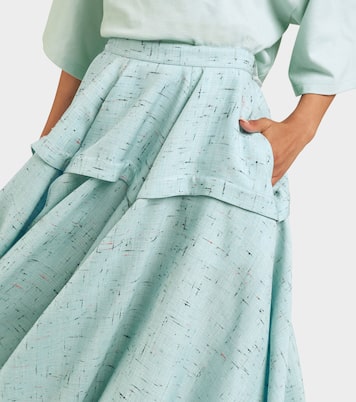 Falda midi con relieve | Bottega Veneta
